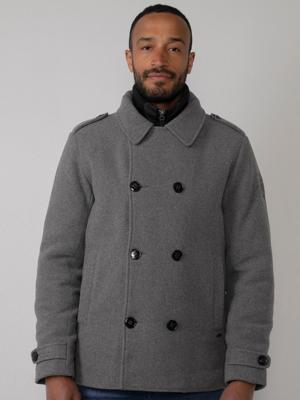 40% korting - Petrol Industries Heren Klassieke jas Grijs - M