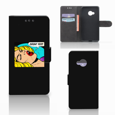 HTC U Play Wallet Case met Pasjes Popart Oh Yes HTC U Play Wallet Case met Pasjes Popart Oh Yes