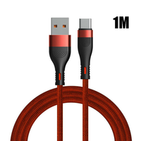 USB-C naar USB 3.0 Kabel - Rood - 1 meter