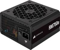 Corsair RM750e volledig modulaire geluidsarme ATX-voeding - dubbele EPS12V-connectoren - 105 ° C-nominale condensatoren - 80 plus gouden efficiëntie - moderne stand-byondersteuning - zwart