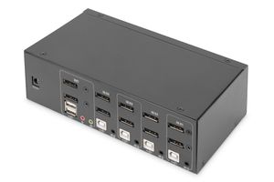 Digitus DS-12882 KVM-switch 4 poorten DisplayPort Toetsenbord, USB 1920 x 1080 Pixel, 1920 x 1200 Pixel, 1920 x 1280 Pixel, 1920 x 1440 Pixel, 2560 x 1080