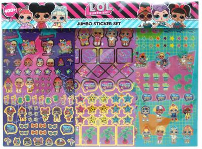 L.O.L. Surprise! stickerset meisjes papier 400 stuks L.O.L. Surprise! stickerset meisjes papier 400 stuks
