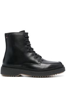 Tommy Hilfiger bottines en cuir à lacets - Noir