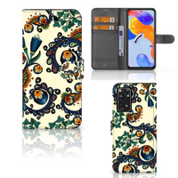 Wallet Case Xiaomi Redmi Note 11 Pro 5G/4G Barok Flower - thumbnail