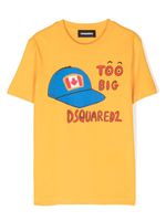 DSQUARED2 KIDS t-shirt Too Big en coton - Jaune