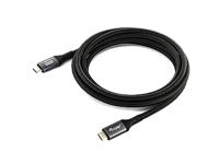 Equip 128382 USB4 Gen 2x2 C-naar-C-kabel, M/M, 2,0 m, PD 100W, 4K/60Hz, 20Gbps, zwart