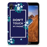 Xiaomi Redmi 7A Silicone-hoesje Flowers Blue DTMP