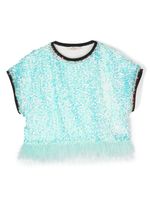 Andorine t-shirt à sequins - Bleu