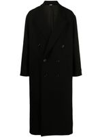 Gucci notched lapels double-breasted coat - Noir - thumbnail