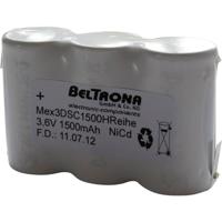 Beltrona 3DSC1500HRCLG Accu voor noodverlichting Z-soldeerlip 3.6 V 1500 mAh - thumbnail