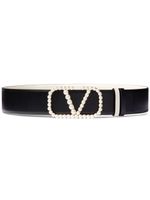 Valentino Garavani ceinture VLogo Signature 40mm à design réversible - Noir