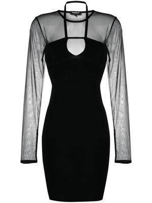 DONDUP Mini-jurk met print - Zwart