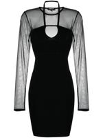 DONDUP Mini-jurk met print - Zwart