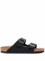 Birkenstock sandales Arizona en cuir à boucles - Noir