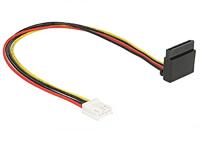 Delock Kabel Power Floppy 4-pins bus > SATA 15 pin bus metaal 30 cm