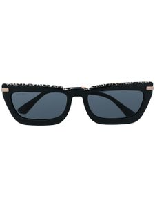 Jimmy Choo Eyewear lunettes de soleil à monture rectangulaire - Noir