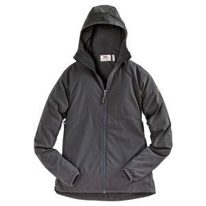 Fjällräven Damesjack Abisko Hybrid Windbreaker W, donkergrijs, Maat: XXS