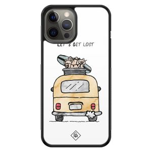 iPhone 12 Pro Max glazen hardcase - Let's get lost