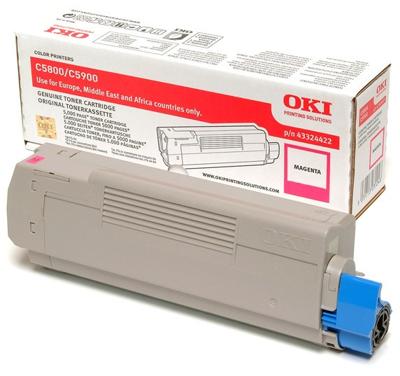 Oki Toner magenta - 5000 pagina's - 43324422 Oki Toner magenta - 5000 pagina's - 43324422