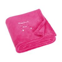 Playshoes fleece babydeken beer fuchsia Maat