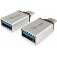 Equip 133473 tussenstuk voor kabels USB Type C USB Type A Zilver