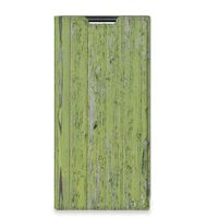 Samsung Galaxy S22 Ultra Book Wallet Case Green Wood