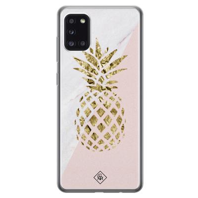 Samsung Galaxy A31 siliconen hoesje - Ananas