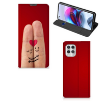 Motorola Moto G100 Hippe Standcase Liefde - Origineel Romantisch Cadeau - thumbnail