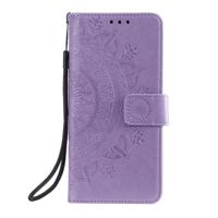 Shop4 - Samsung Galaxy A41 Hoesje - Wallet Case Mandala Patroon Paars