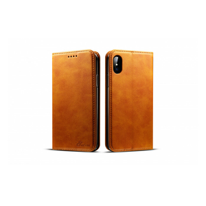 iPhone X/ XS Hoesje - 100% Leer - Bruin