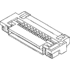 Molex 512960894 FFC/FPC-aansluiting Totaal aantal polen: 8 Rastermaat: 0.5 mm Inhoud: 1 stuk(s)