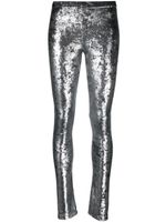 Junya Watanabe legging taille-haute à effet métallisé - Argent