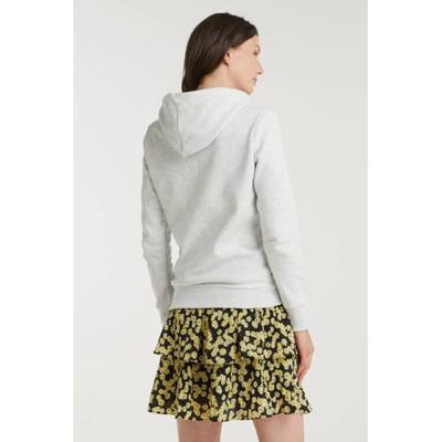 Superdry hoodie met logo lichtgrijs