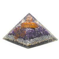 Orgonite Piramide Amethist - Vastu - (70 mm) - thumbnail