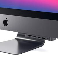 SATECHI USB-C Klem Hub Pro Met USB-C Datapoort, USB-A 3.0 Data, Micro/SD Kaartlezer - Voor 2020/2019 iMac & iMac Pro. Niet Geschikt Voor 2021 iMac M1 (Spacegrijs)