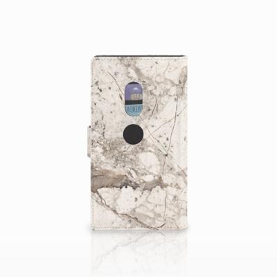 Sony Xperia XZ2 Bookcase Marmer Beige Sony Xperia XZ2 Bookcase Marmer Beige