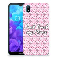 Huawei Y5 (2019) Silicone-hoesje Flowers Pink DTMP