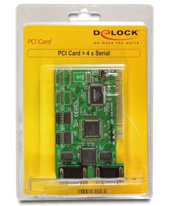 DeLOCK PCI Card 4x Serial interfacekaart/-adapter