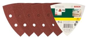 Bosch Accessoires 25-delige schuurbladenset voor deltaschuurmachines, korrel 60 - 2607019488