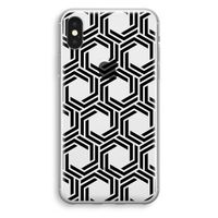 Geometrisch patroon: iPhone X Transparant Hoesje