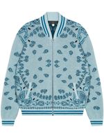 Alanui veste bomber à motif cachemire en jacquard - Bleu