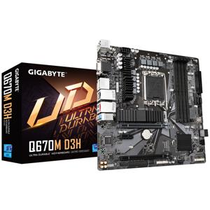 Gigabyte Q670M D3H Moederbord Socket Intel 1700 Vormfactor Micro-ATX Moederbord chipset Intel® Q670