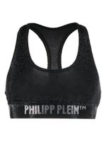 Philipp Plein soutien-gorge à ornements en cristal - Noir