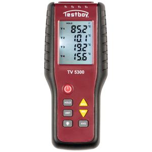 Testboy TV 5300 4-kanaals thermometer -200 - +1372 °C