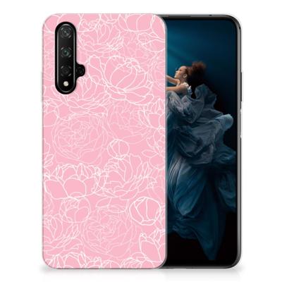 Honor 20 TPU Case White Flowers