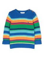 Ralph Lauren Kids pull Polo Pony à rayures - Bleu