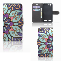 Lenovo Vibe K5 Hoesje Purple Flower