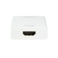 LogiLink UA0236A HDMI Adapter [1x USB 3.2 Gen 2 stekker C (USB 3.1) - 1x HDMI-bus] Wit 14.00 cm - thumbnail