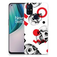 Silicone Back Case OnePlus Nord N10 5G Skull Red - thumbnail