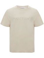 JW Anderson t-shirt en coton à logo brodé - Tons neutres